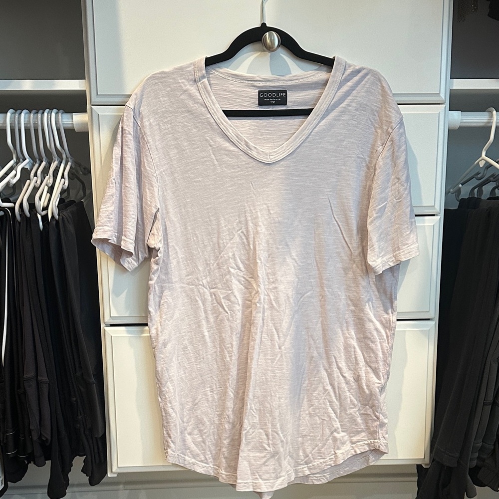 Goodlife Men's Soft Lilac Short Sleeve Tee